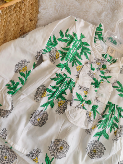 Spring Flora Ruffle Co-Ord Set