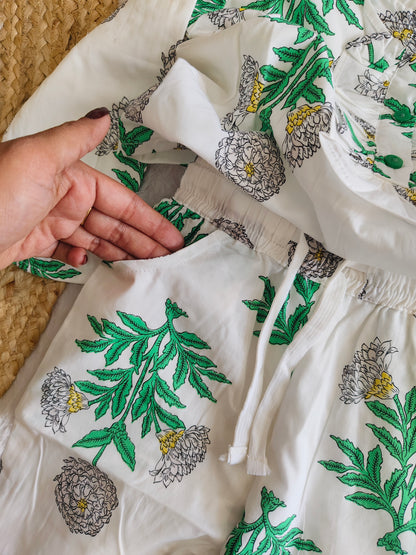 Spring Flora Ruffle Co-Ord Set