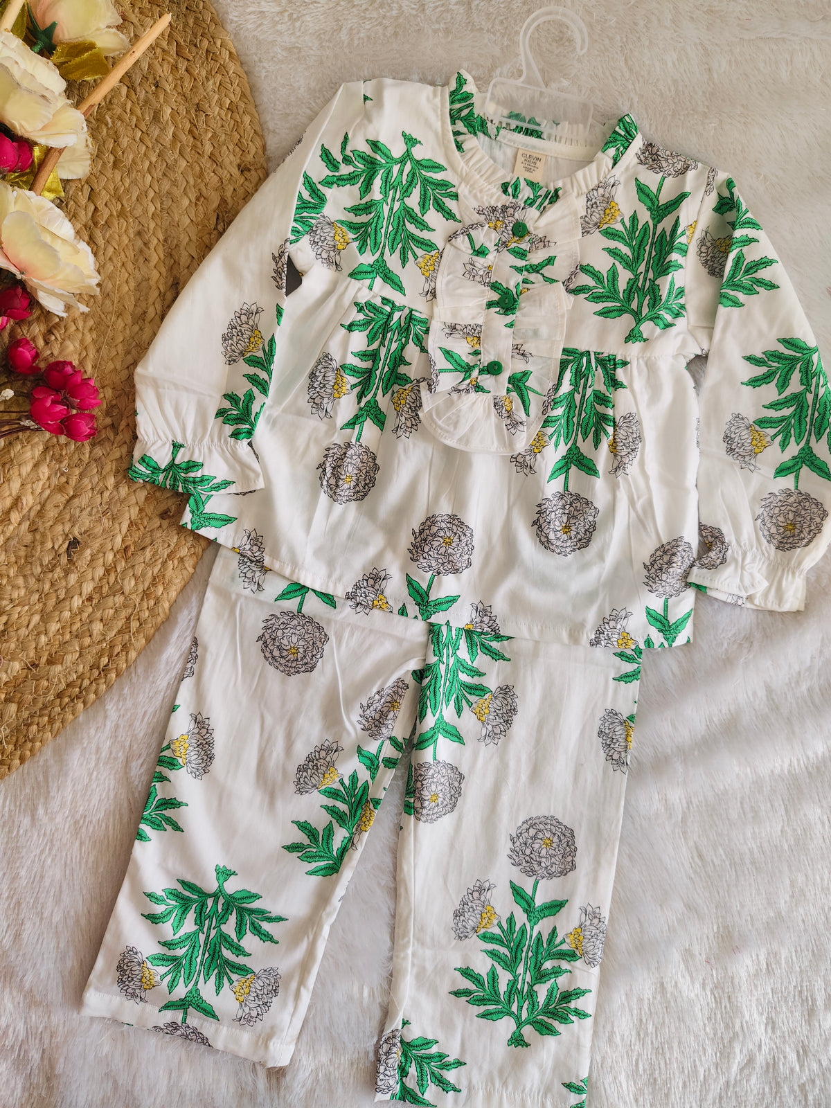 Spring Flora Ruffle Co-Ord Set