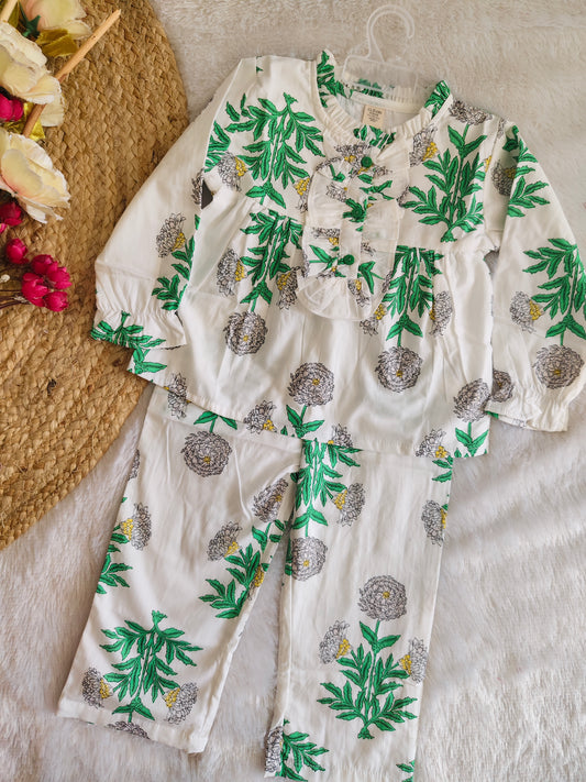 Spring Flora Ruffle Co-Ord Set