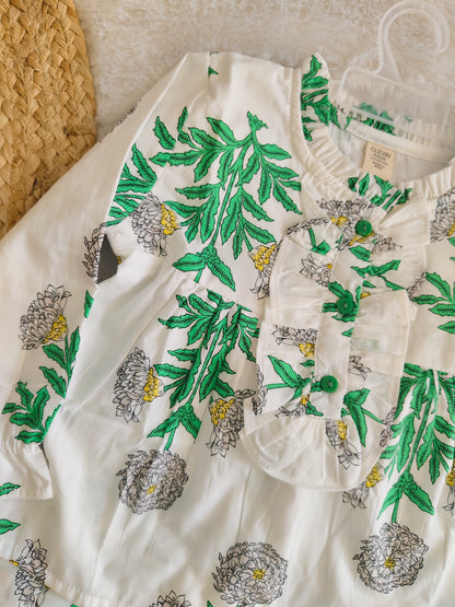 Spring Flora Ruffle Co-Ord Set