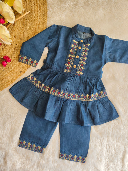 Vintage Flora Denim Set