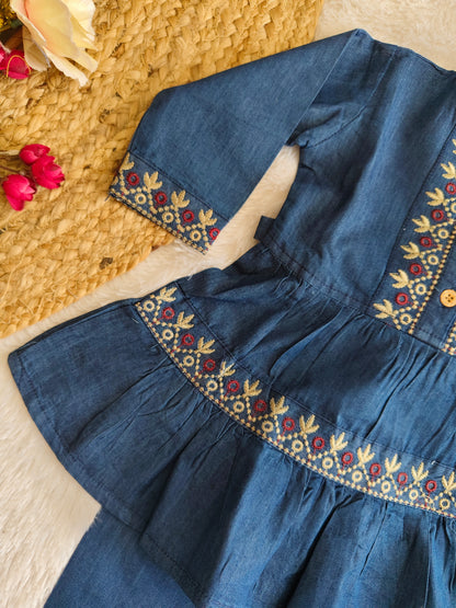 Vintage Flora Denim Set