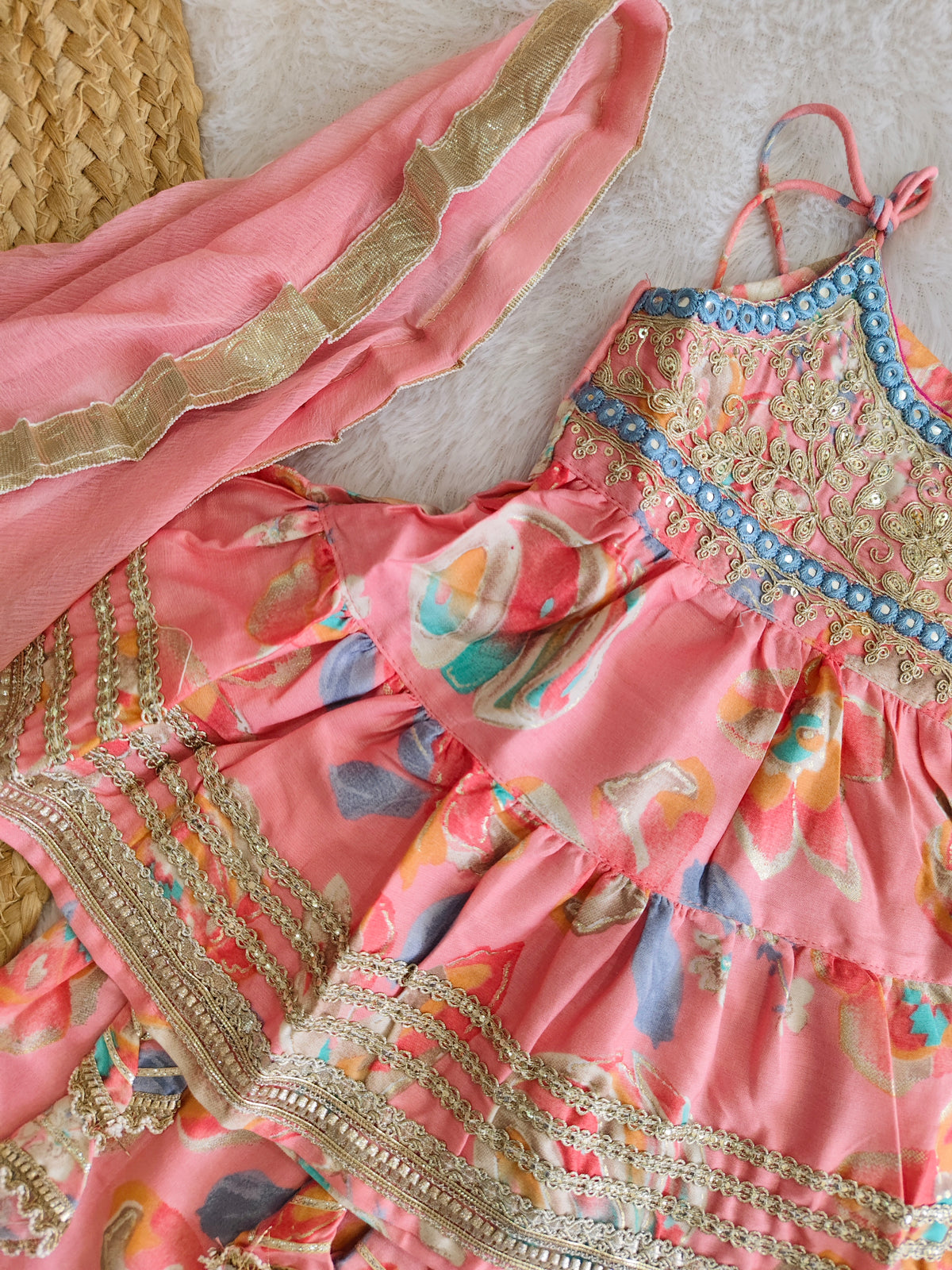 Gulabi Zari Sharara Suit