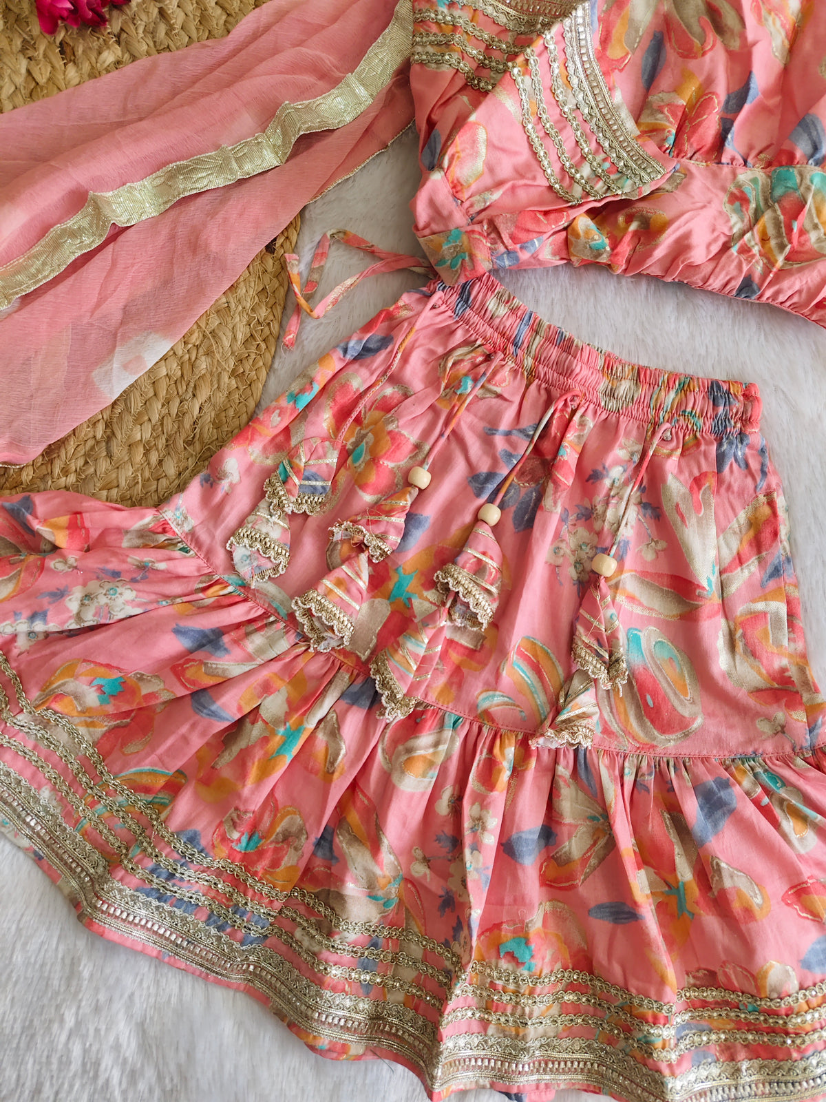 Gulabi Zari Sharara Suit