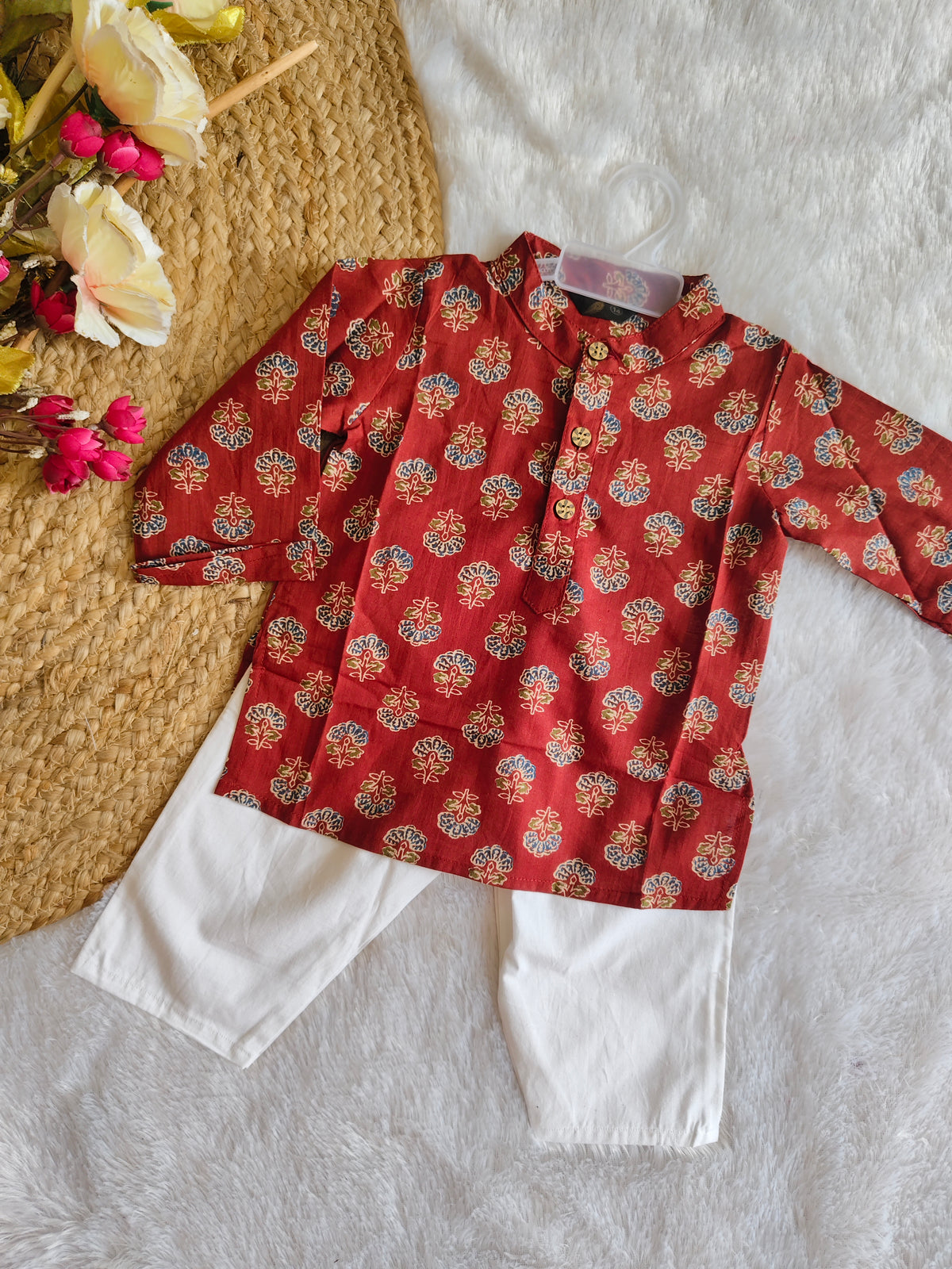 Maroon Kurta Set