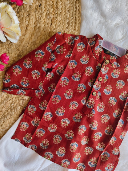 Maroon Kurta Set