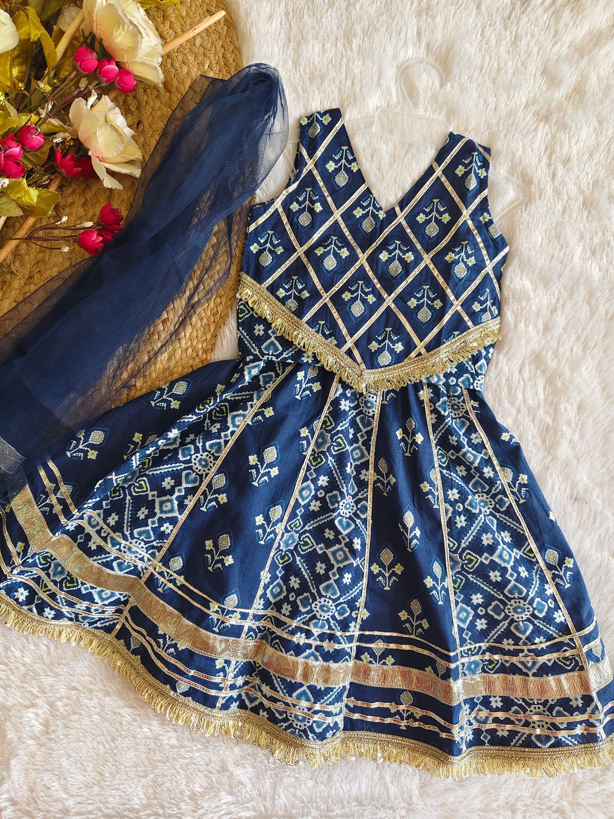 The Royal Indigo Patola Lehenga
