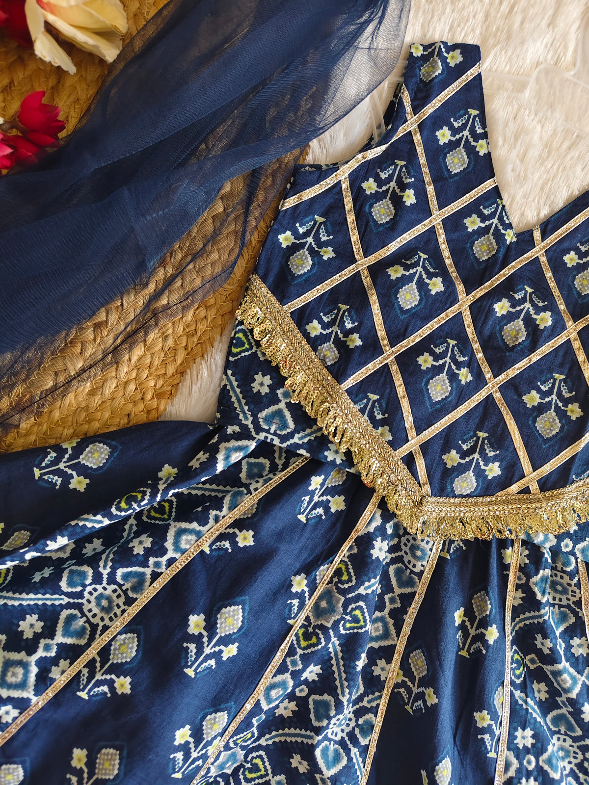 The Royal Indigo Patola Lehenga