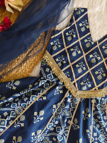 The Royal Indigo Patola Lehenga