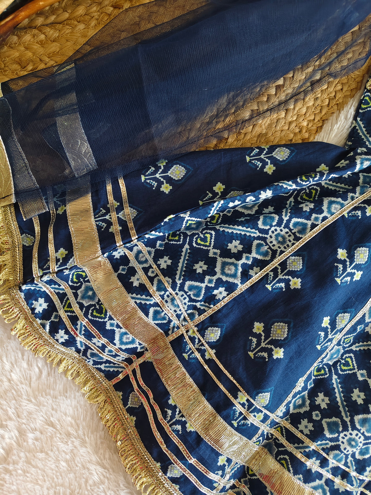 The Royal Indigo Patola Lehenga