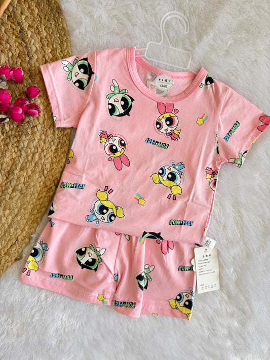Cartoon print summer sets