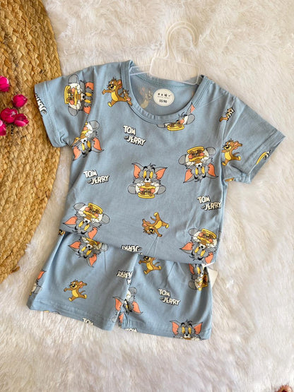 Cartoon print summer sets