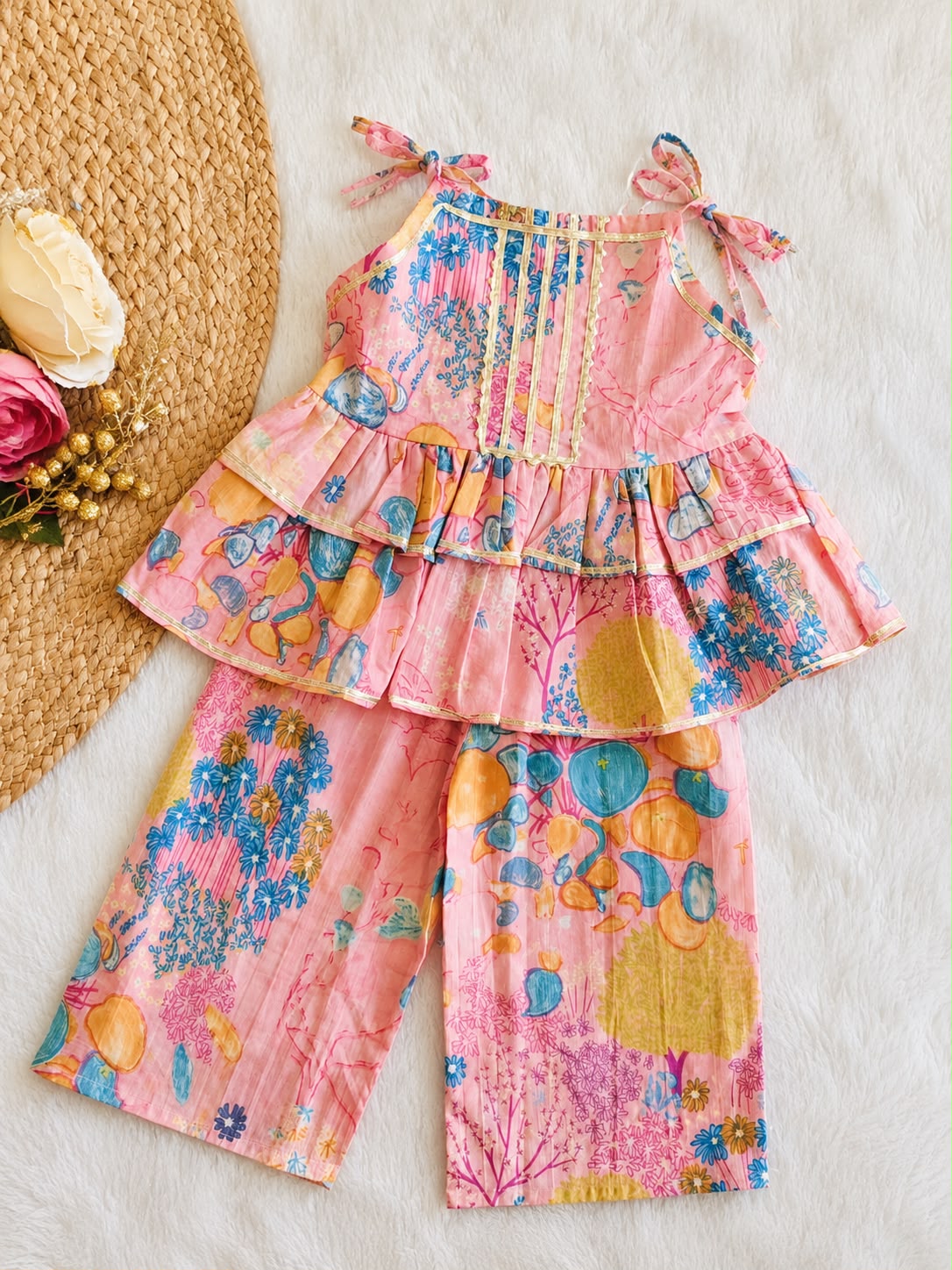 The Pink Blossom Festive Co-Ord Set