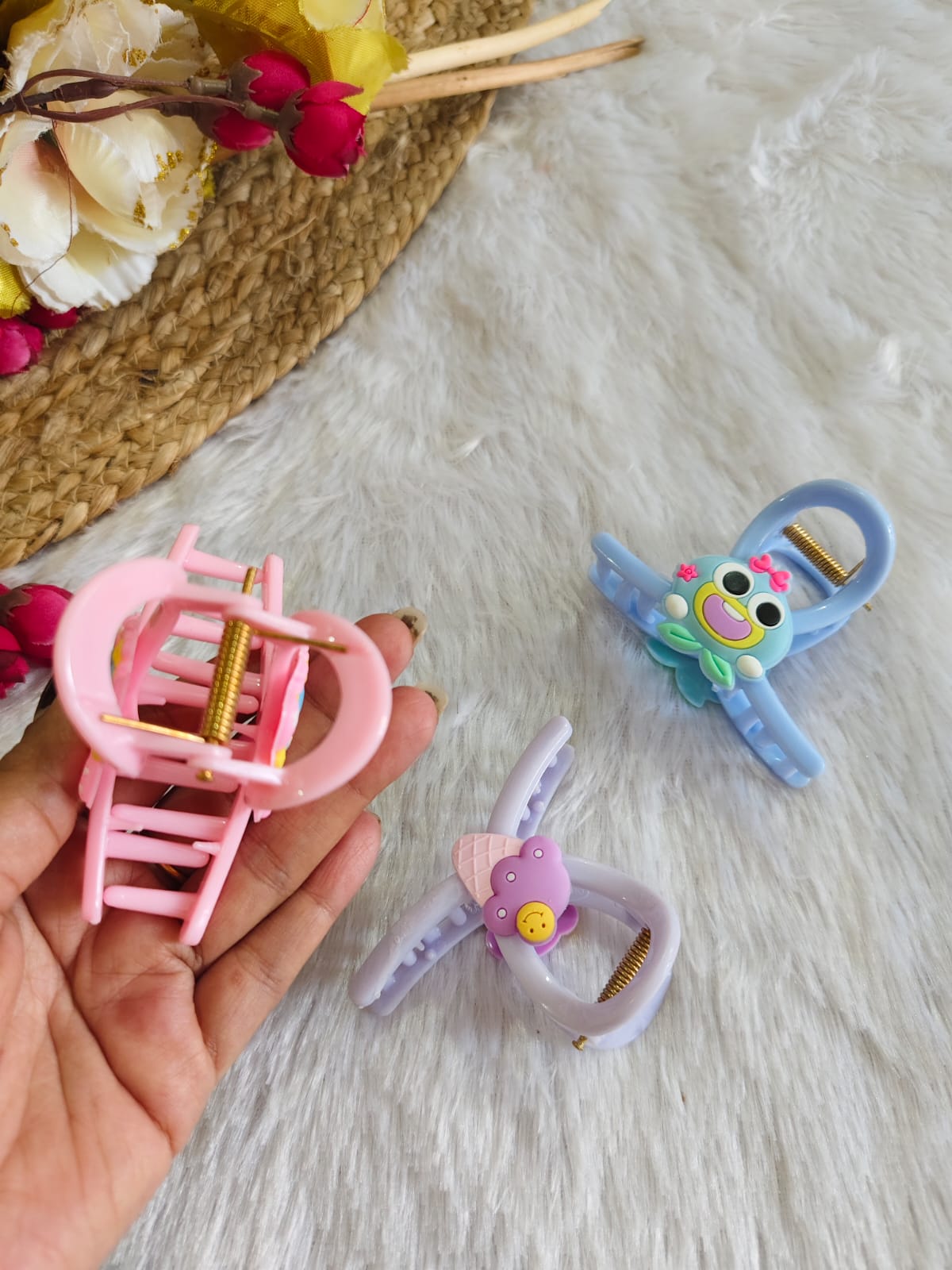 Candy Bloom Hair Claw Set