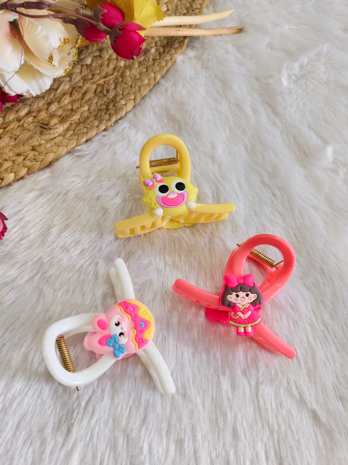 Candy Bloom Hair Claw Set