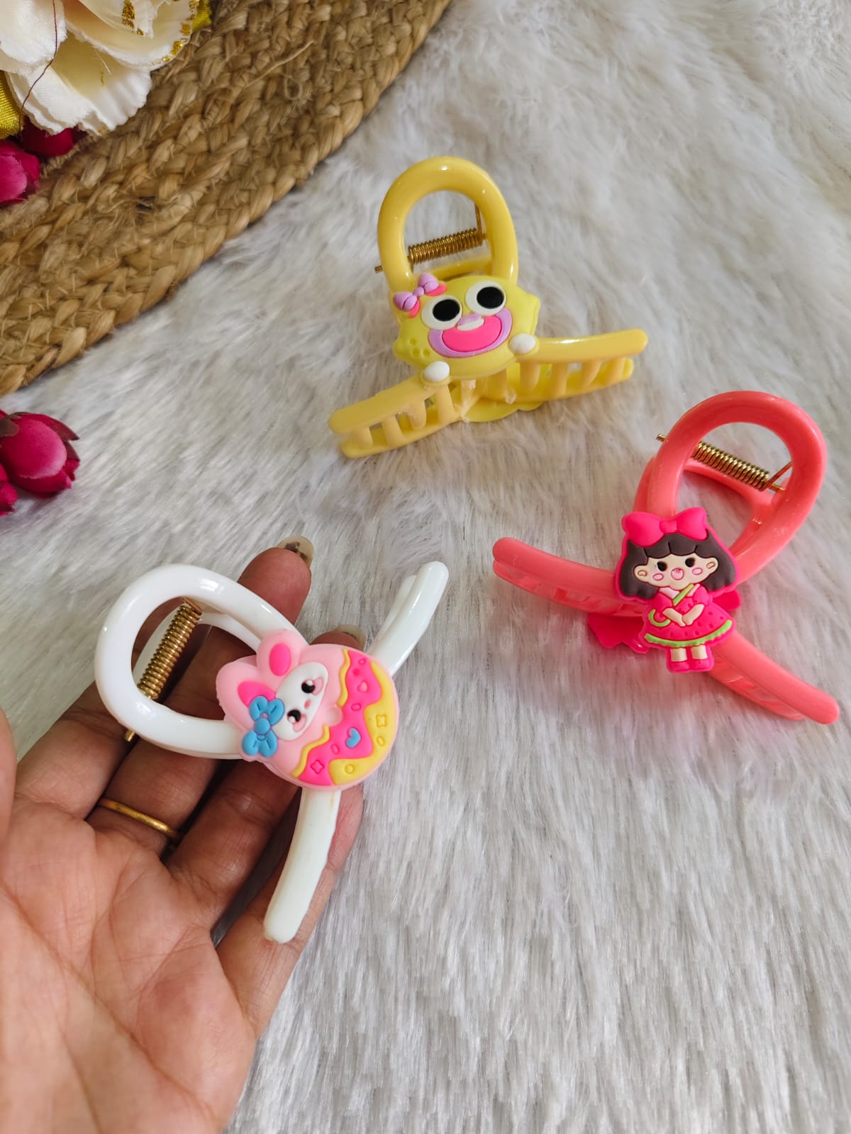 Candy Bloom Hair Claw Set