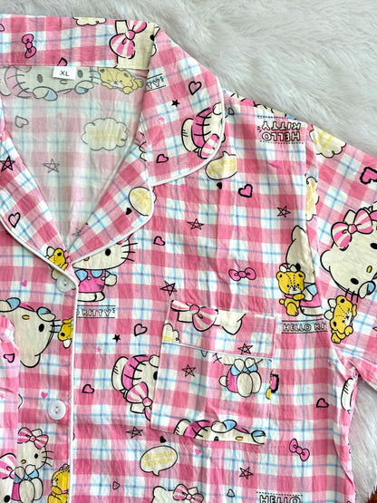 Hello kitty pink night suit