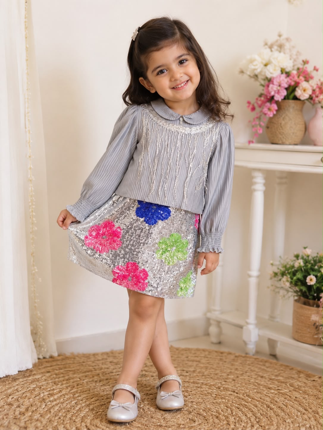 Sparkle Silver Party Dress