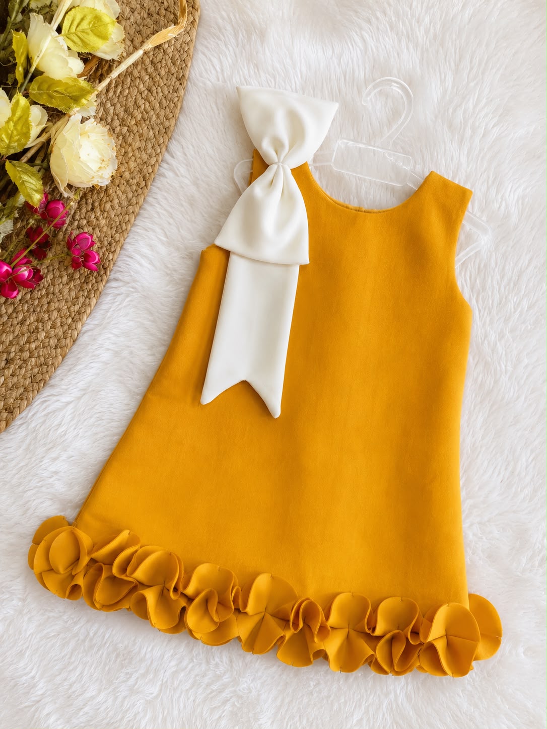 Golden Petal party wear dress