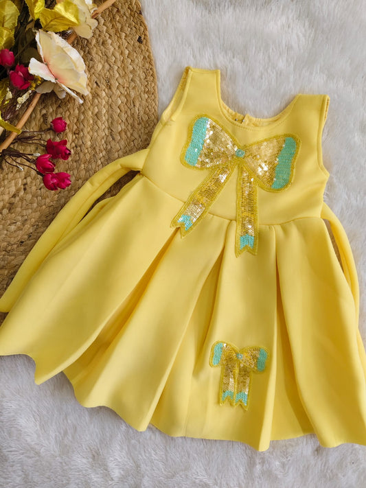 Golden Bow Sunshine Dress