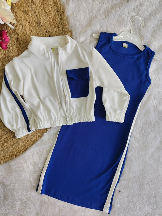 Zip Jacket and Dress Set