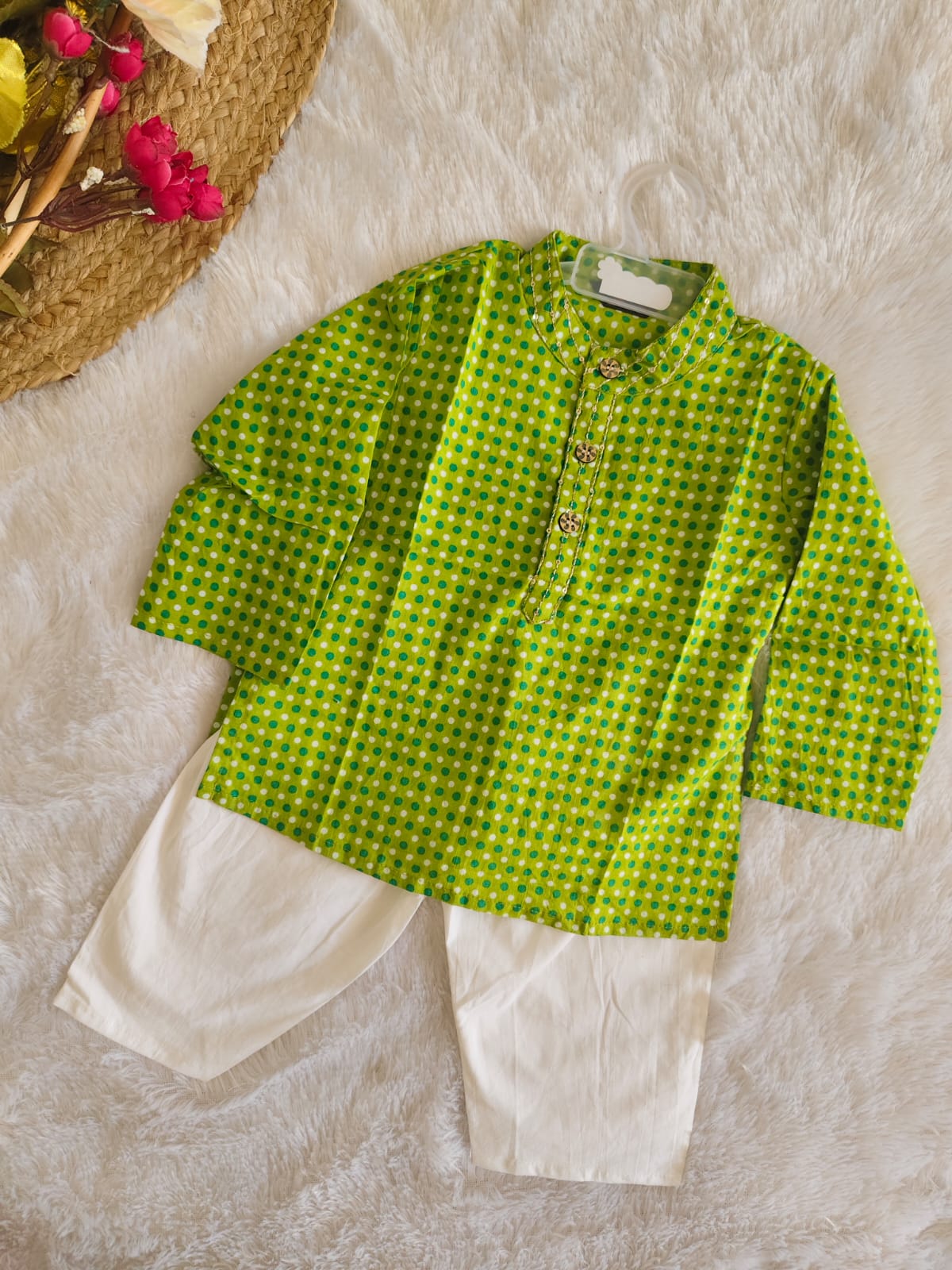 Polka Dot Kurta set