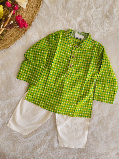 Polka Dot Kurta set
