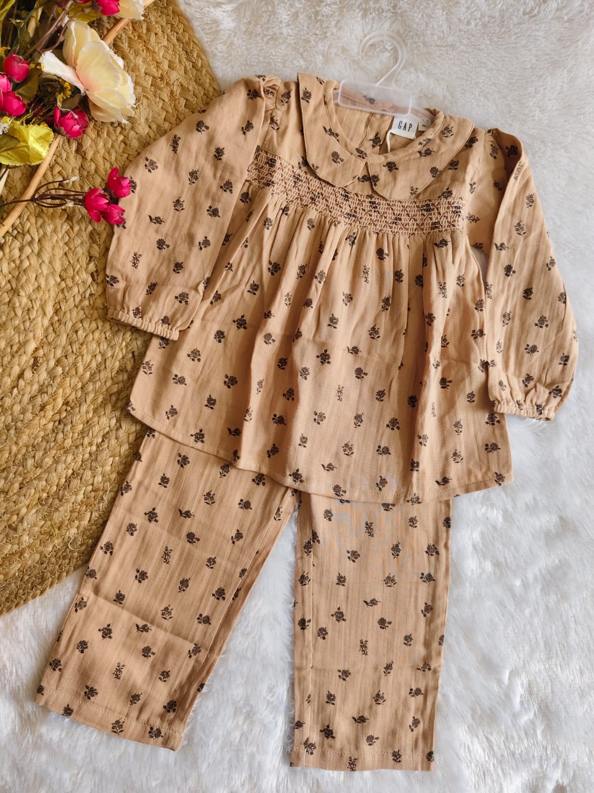 Mocha Blossom Lounge Set