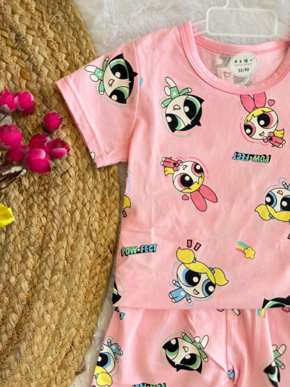 Cartoon print summer sets