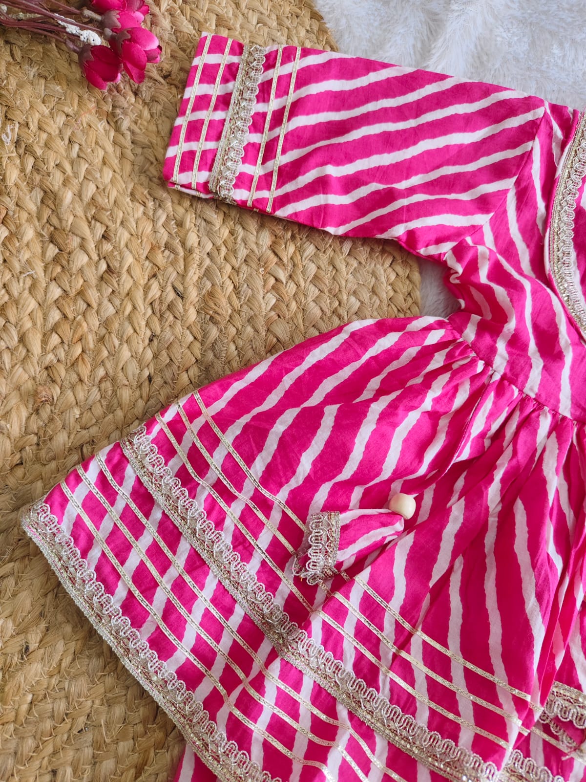 Rani Pink Peplum ethnic set