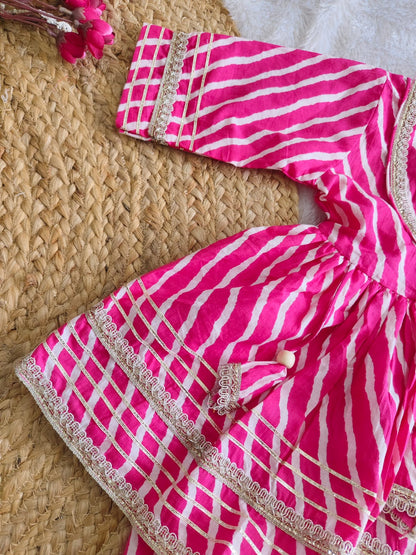 Rani Pink Peplum ethnic set