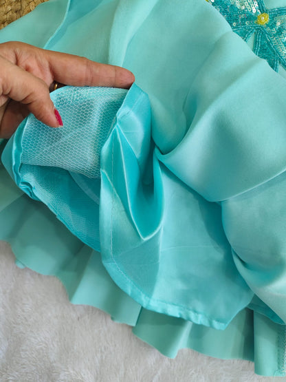 Sparkle Bow Mint Frock