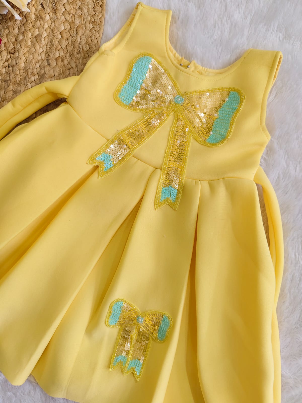 Golden Bow Sunshine Dress