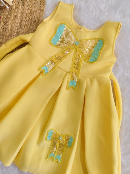 Golden Bow Sunshine Dress