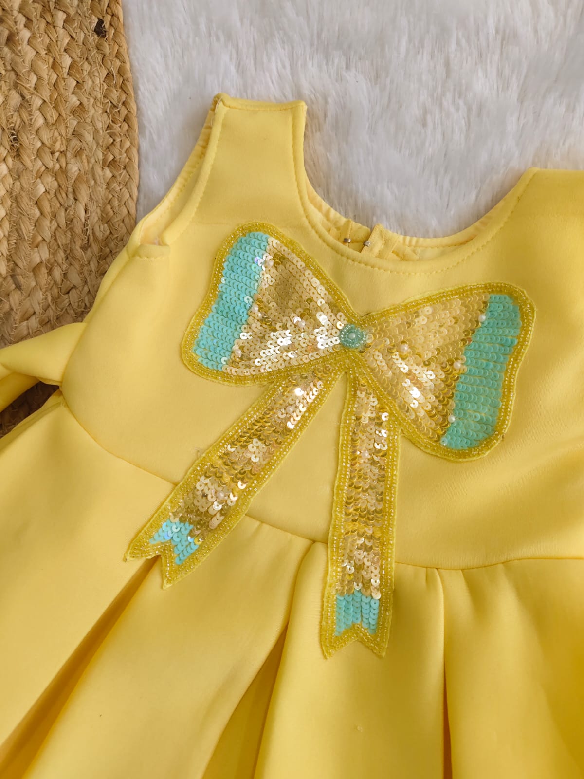 Golden Bow Sunshine Dress