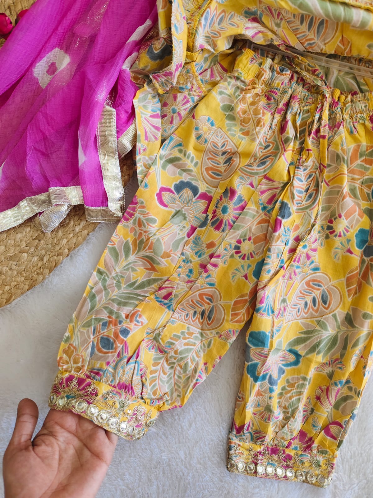 Marigold & Magenta ethnic set