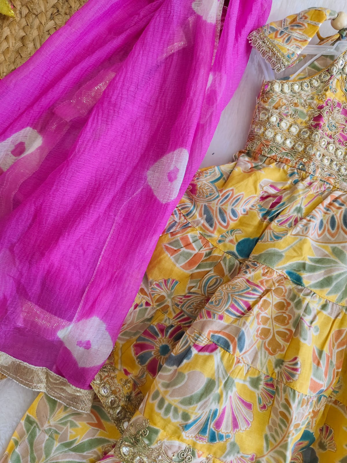 Marigold & Magenta ethnic set