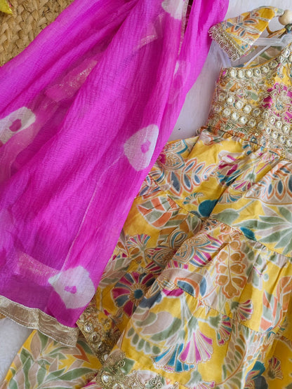 Marigold & Magenta ethnic set