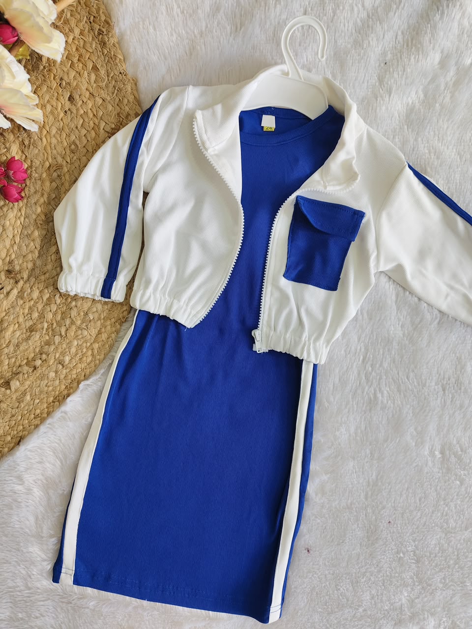 Zip Jacket and Dress Set