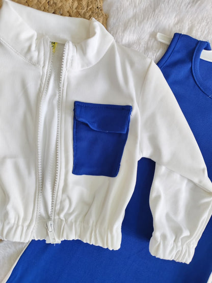 Zip Jacket and Dress Set