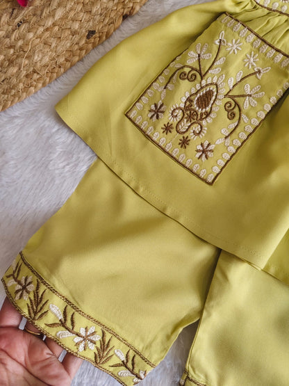 Embroidered Kurti Set