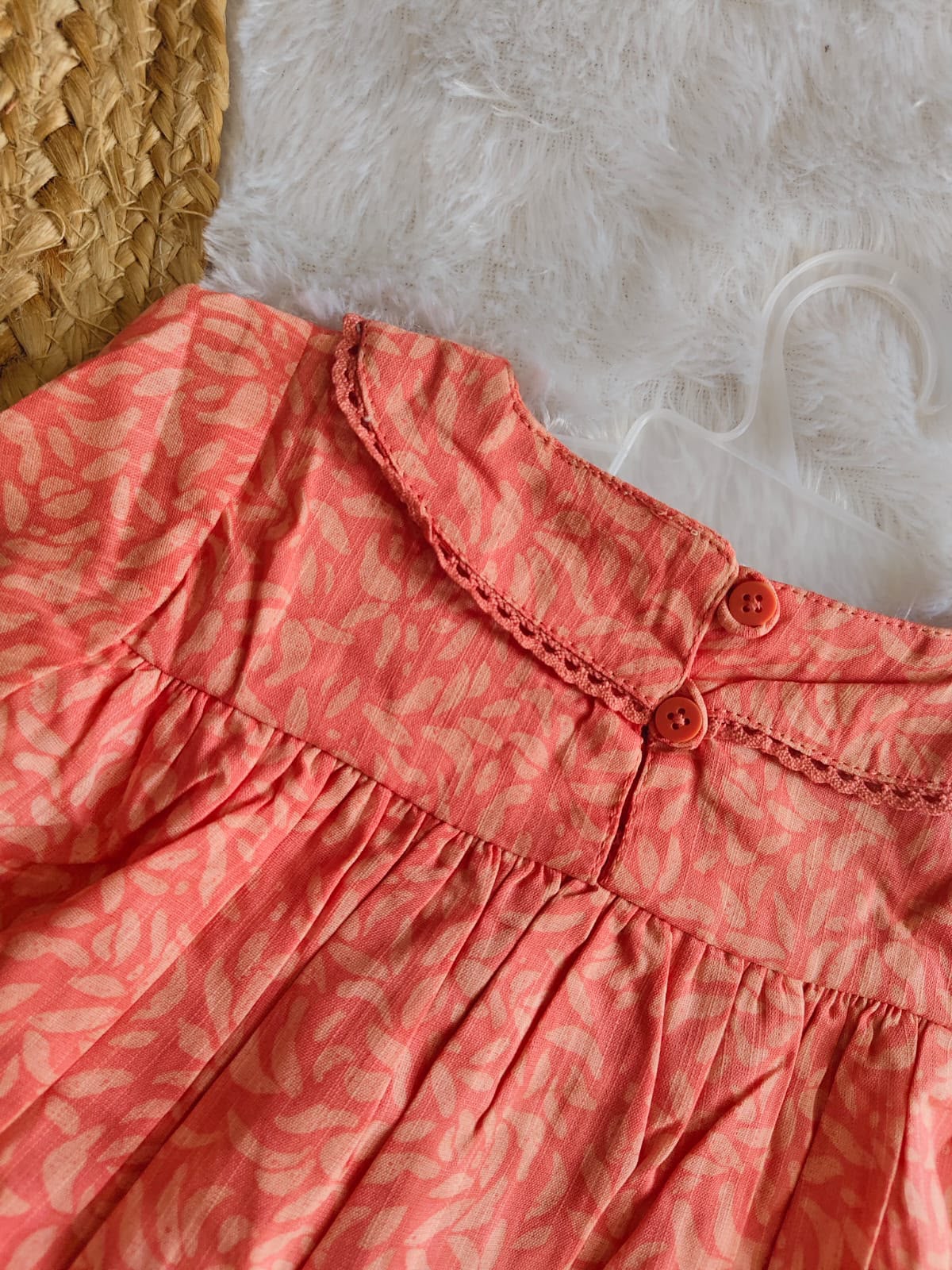 Peach Leafy Lounge Set