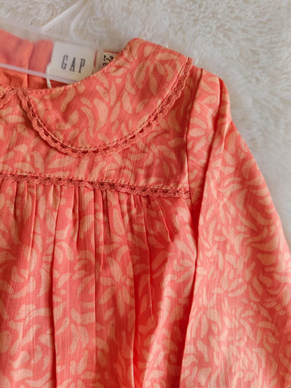 Peach Leafy Lounge Set
