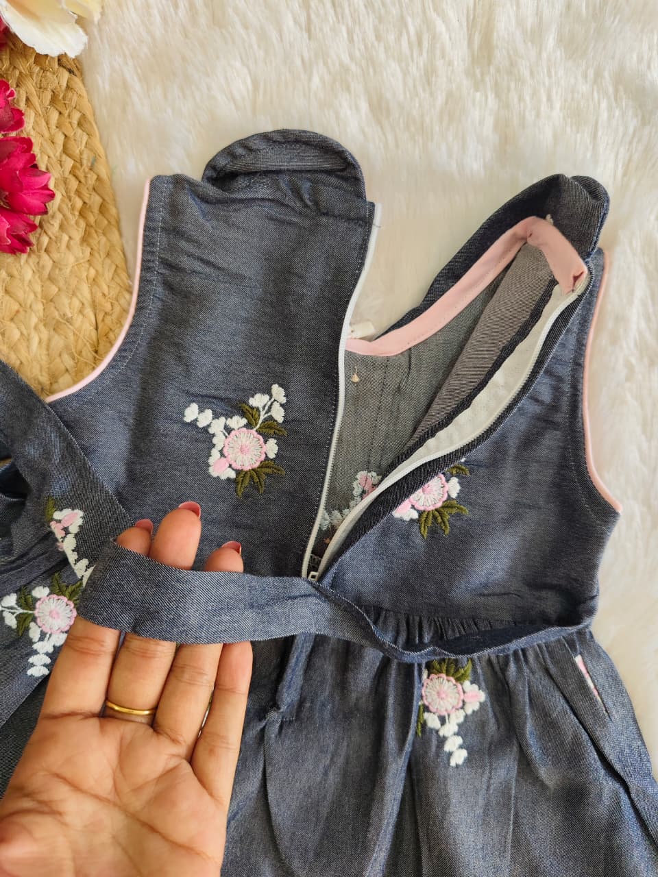 Denim frock