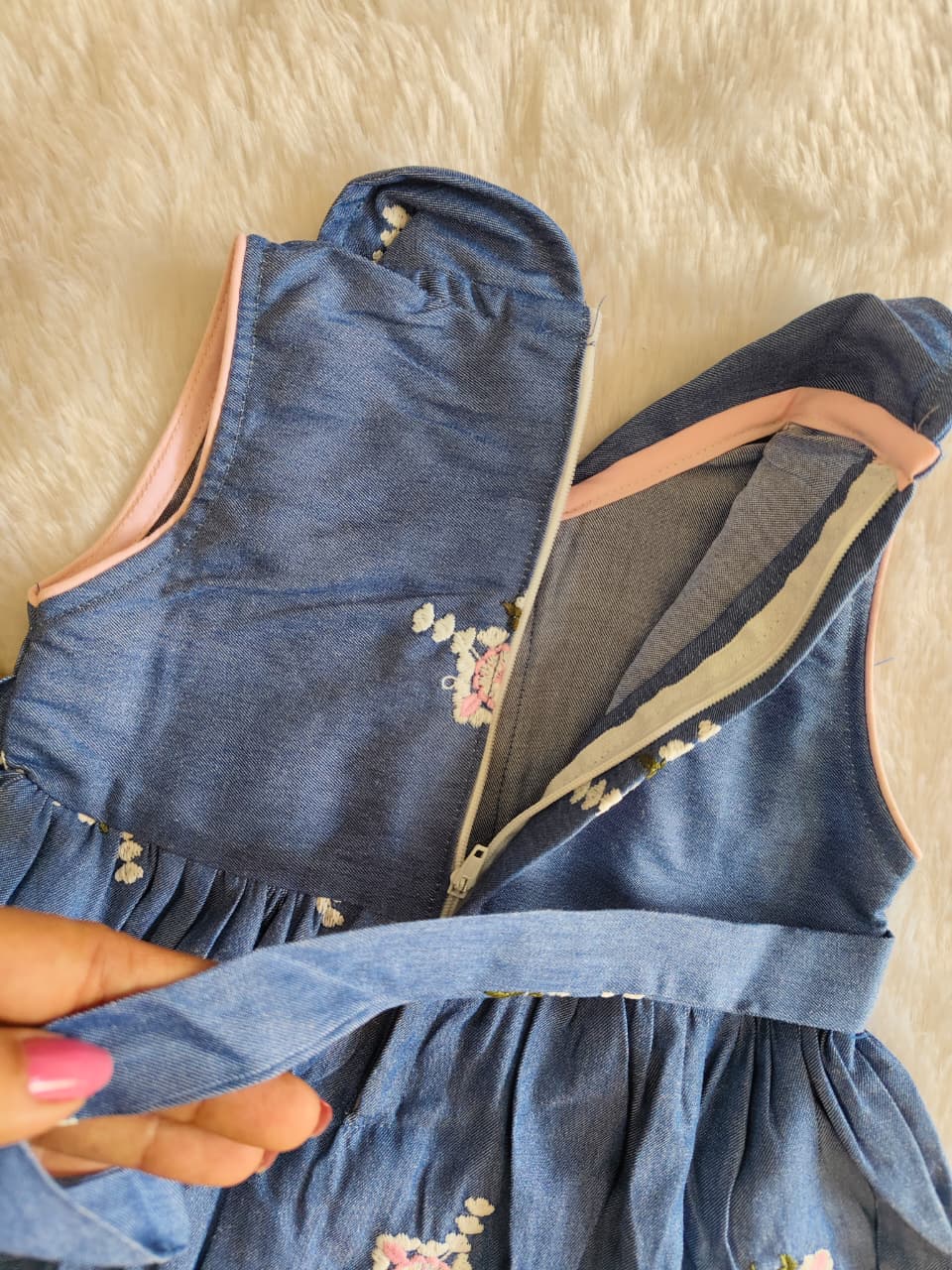 Denim Rose Frock