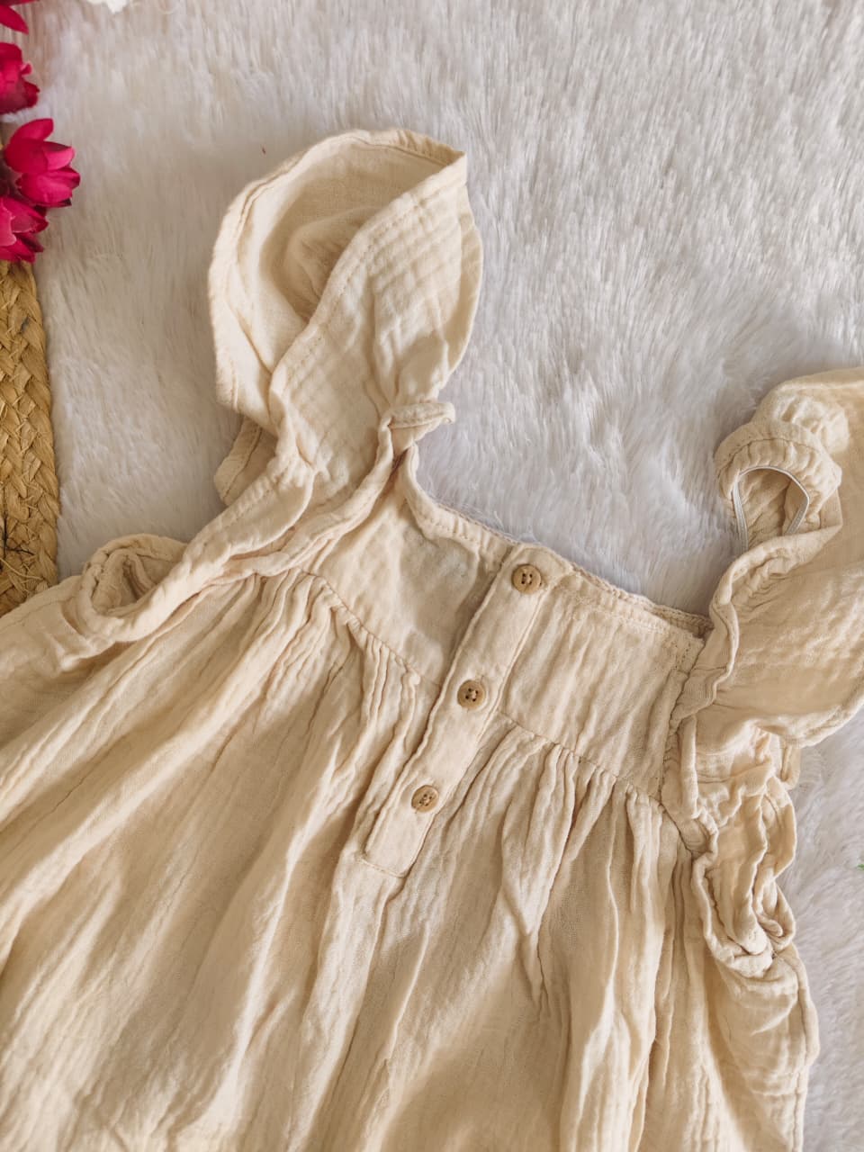 Beige Daisy Frock