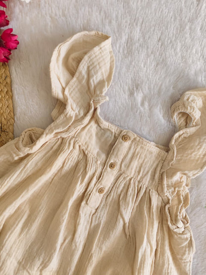 Beige Daisy Frock