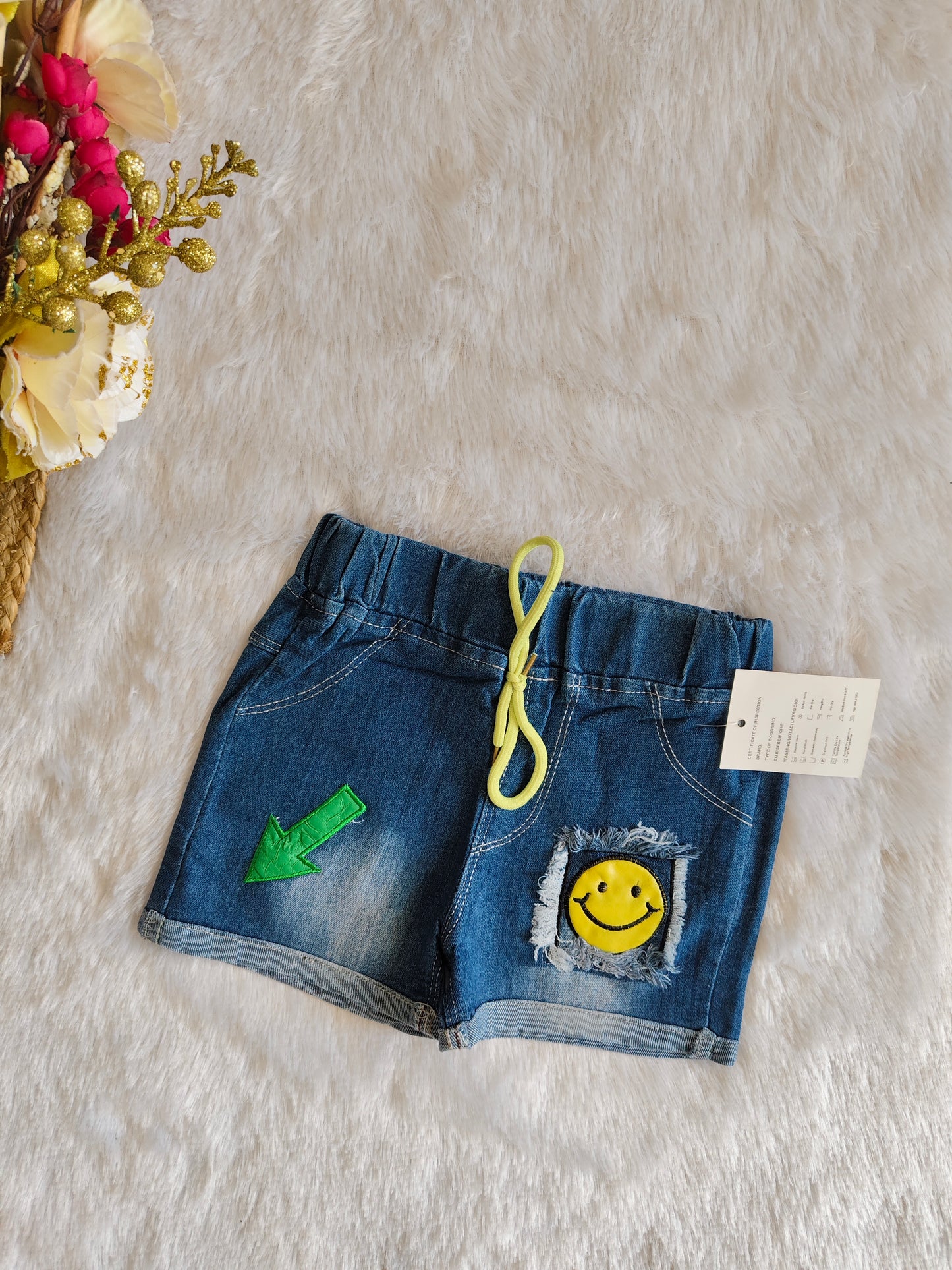 Denim shorts