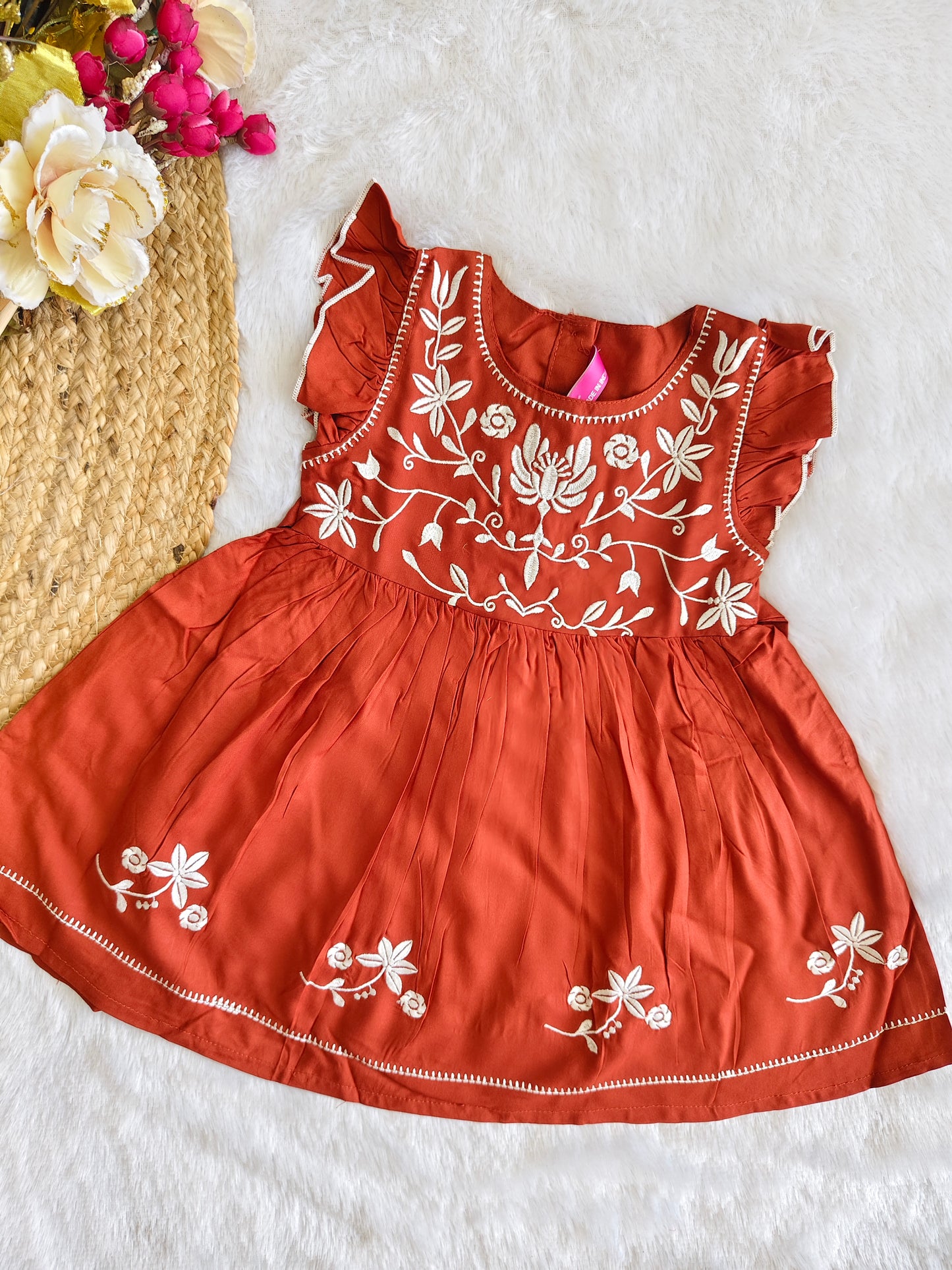 Rust charming frock